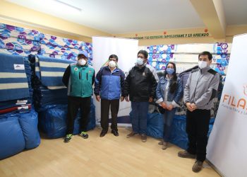 Antapaccay entregó donación de colchones, frazadas y mantas a la provincia de Espinar